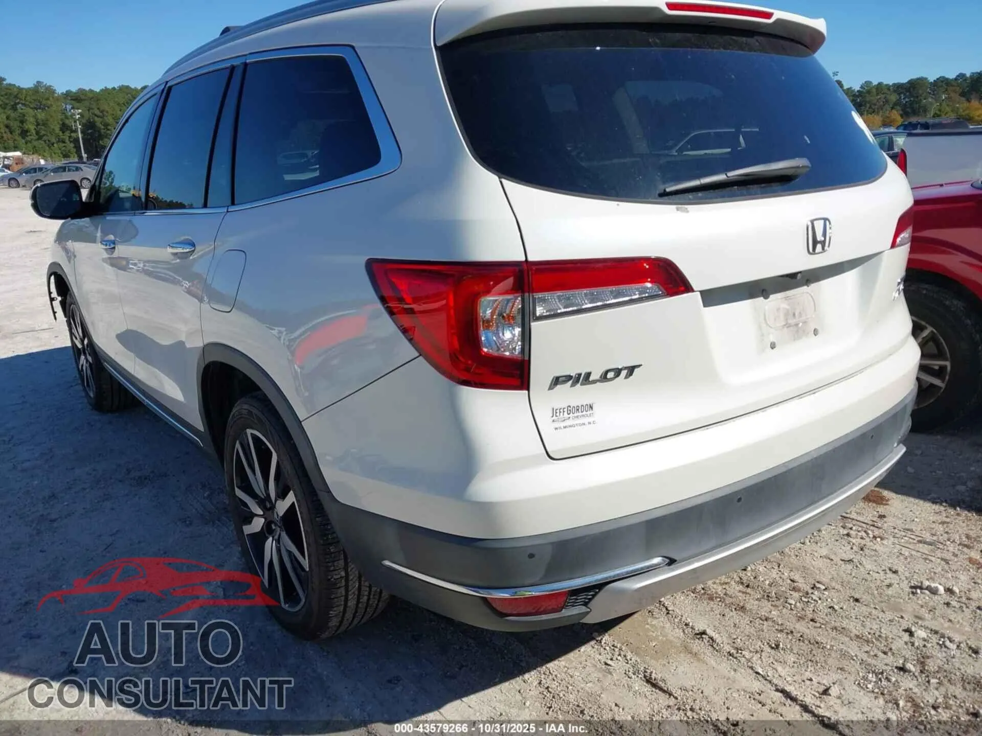 2019 HONDA PILOT Damaged VIN 5FNYF6H99KB083911 – side profile