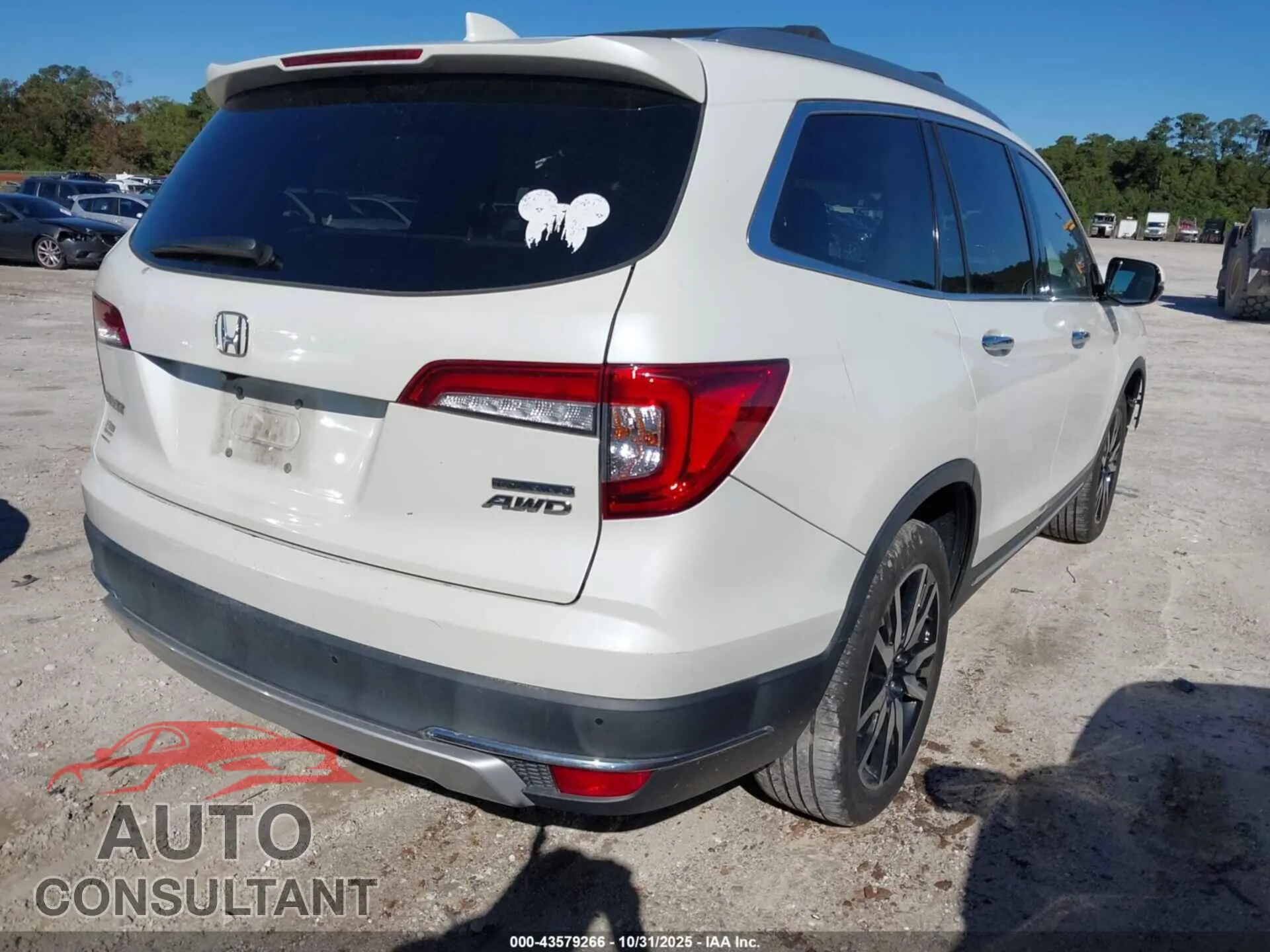 2019 HONDA PILOT Damaged VIN 5FNYF6H99KB083911 – dashboard
