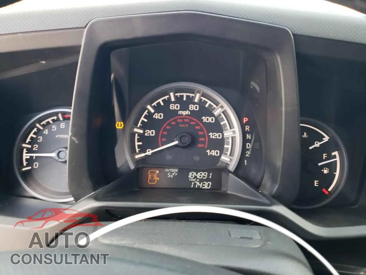 2012 HONDA RIDGELINE Damaged VIN 5FPYK1F52CB002626 – trunk area