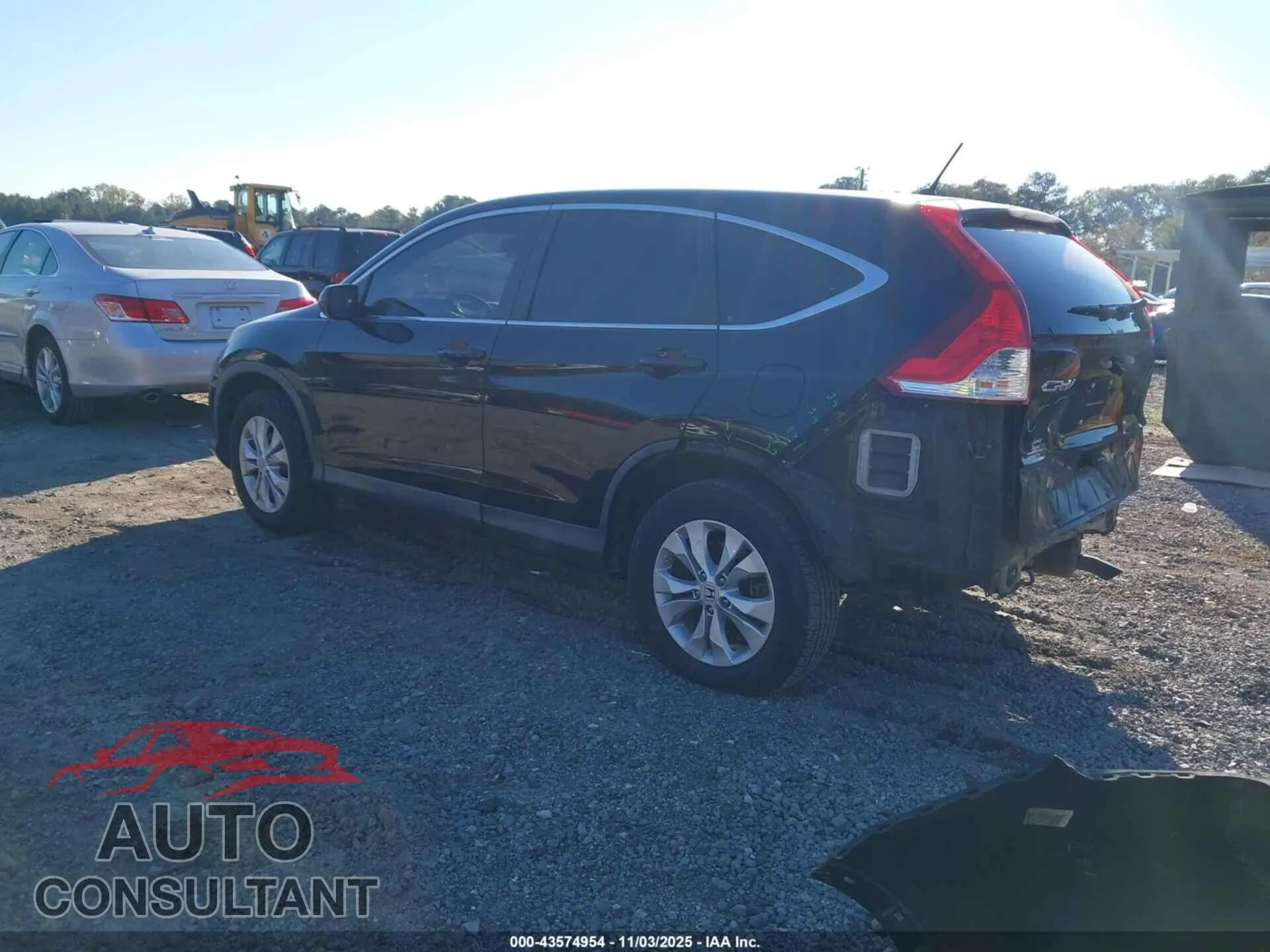 2012 HONDA CR-V Damaged VIN 5J6RM3H52CL047105 – side profile