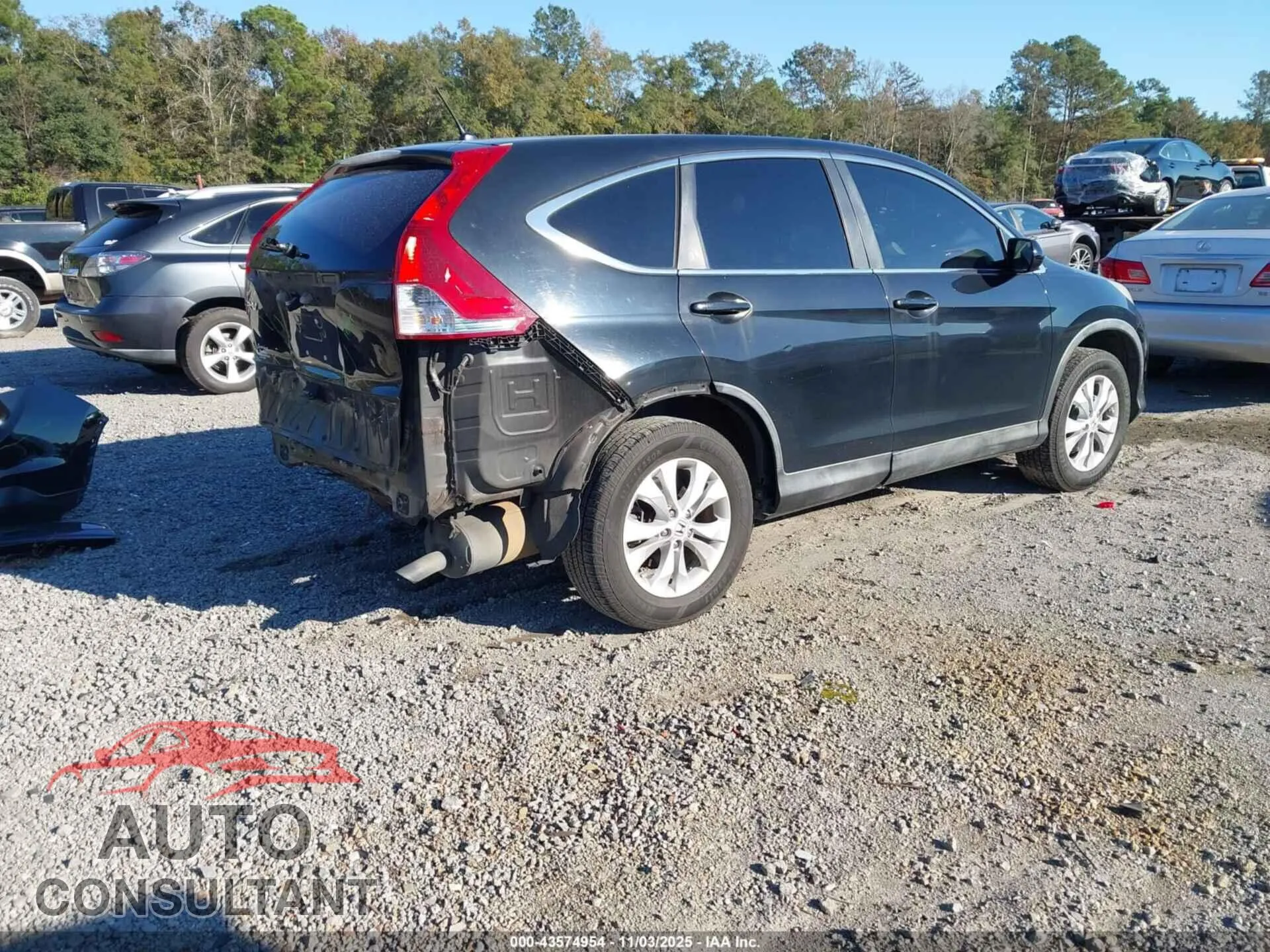 2012 HONDA CR-V Damaged VIN 5J6RM3H52CL047105 – dashboard