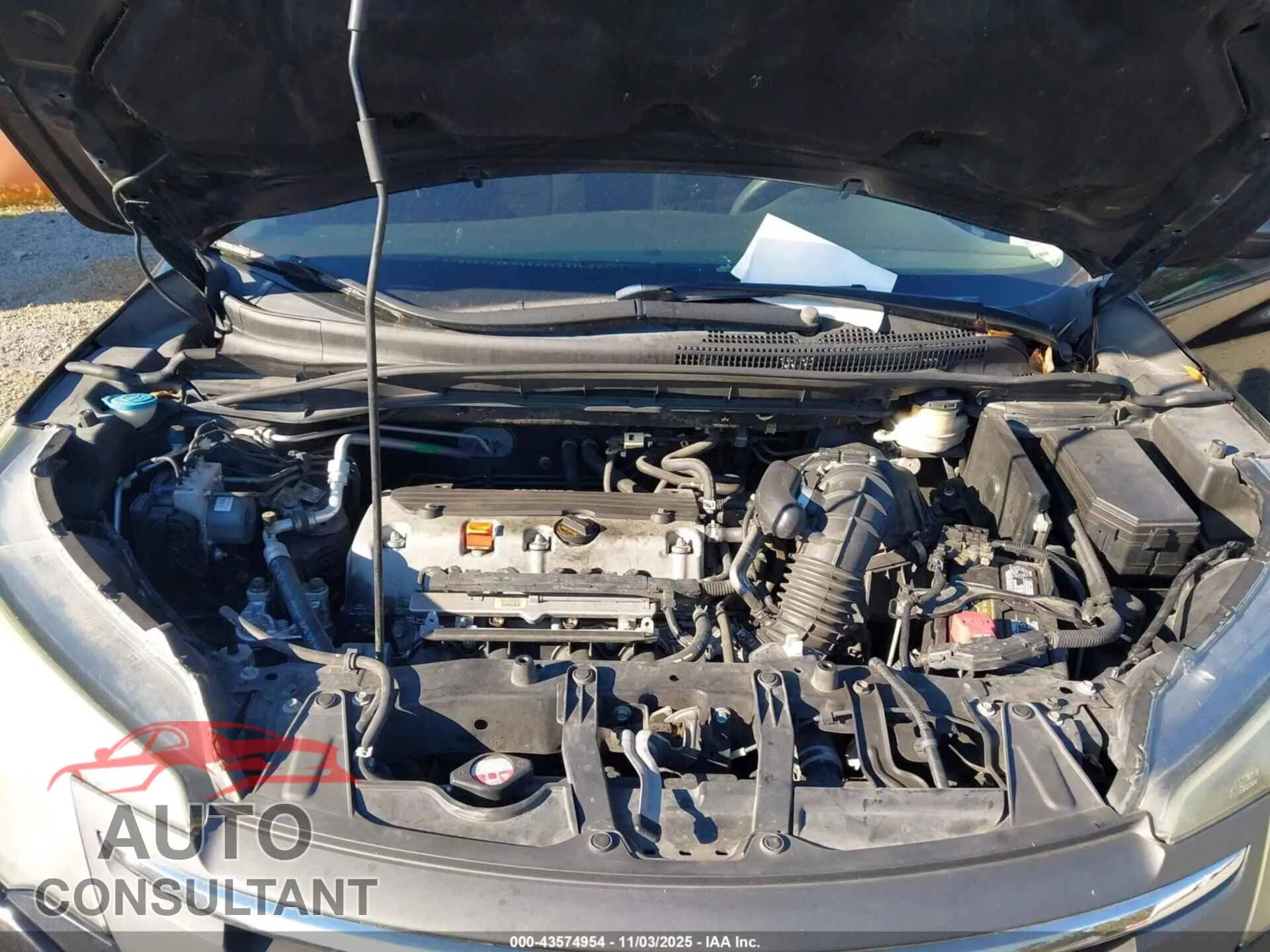 2012 HONDA CR-V Damaged VIN 5J6RM3H52CL047105 – odometer reading