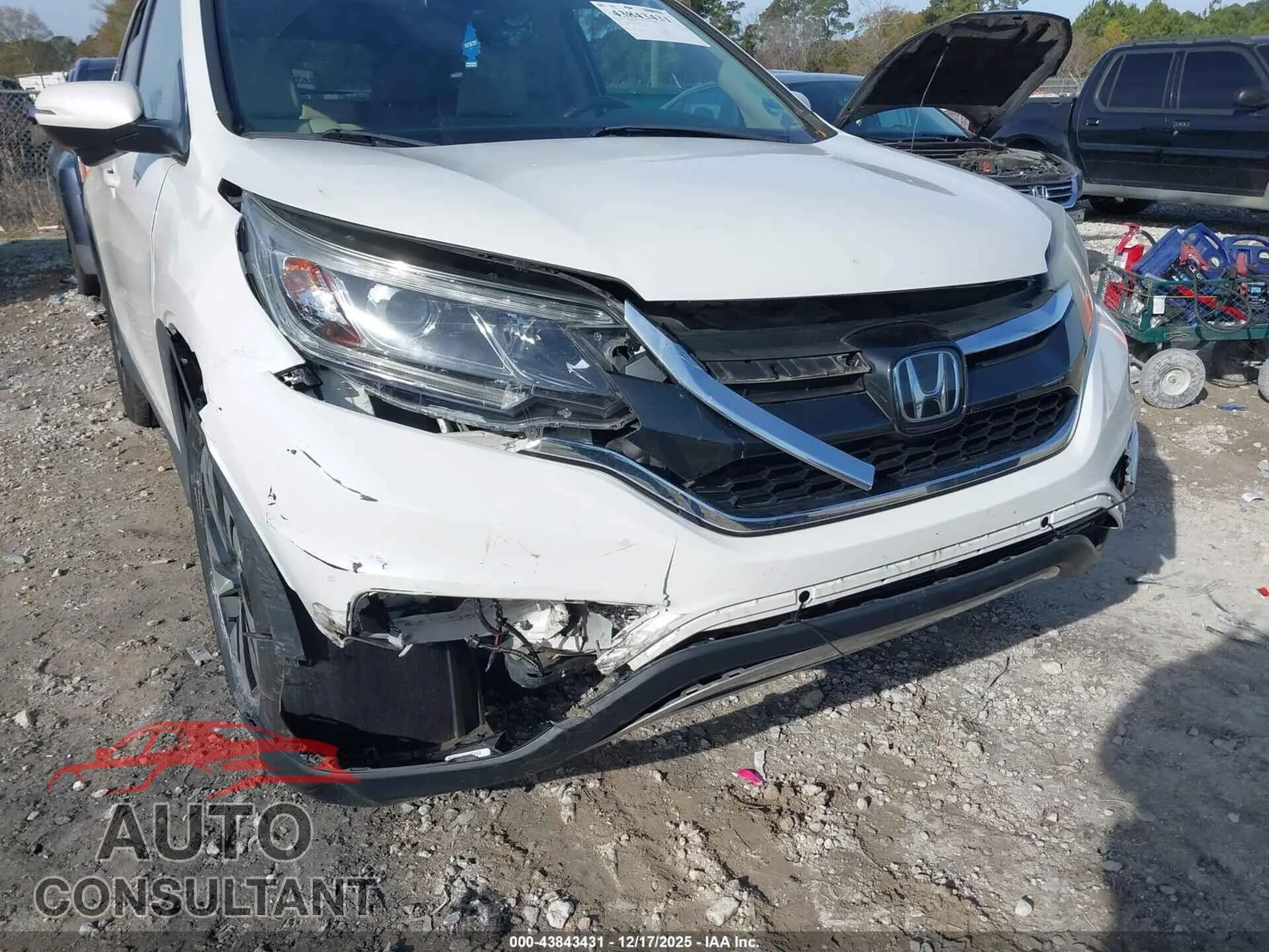 2016 HONDA CR-V Damaged VIN 5J6RM3H99GL001988 – engine bay