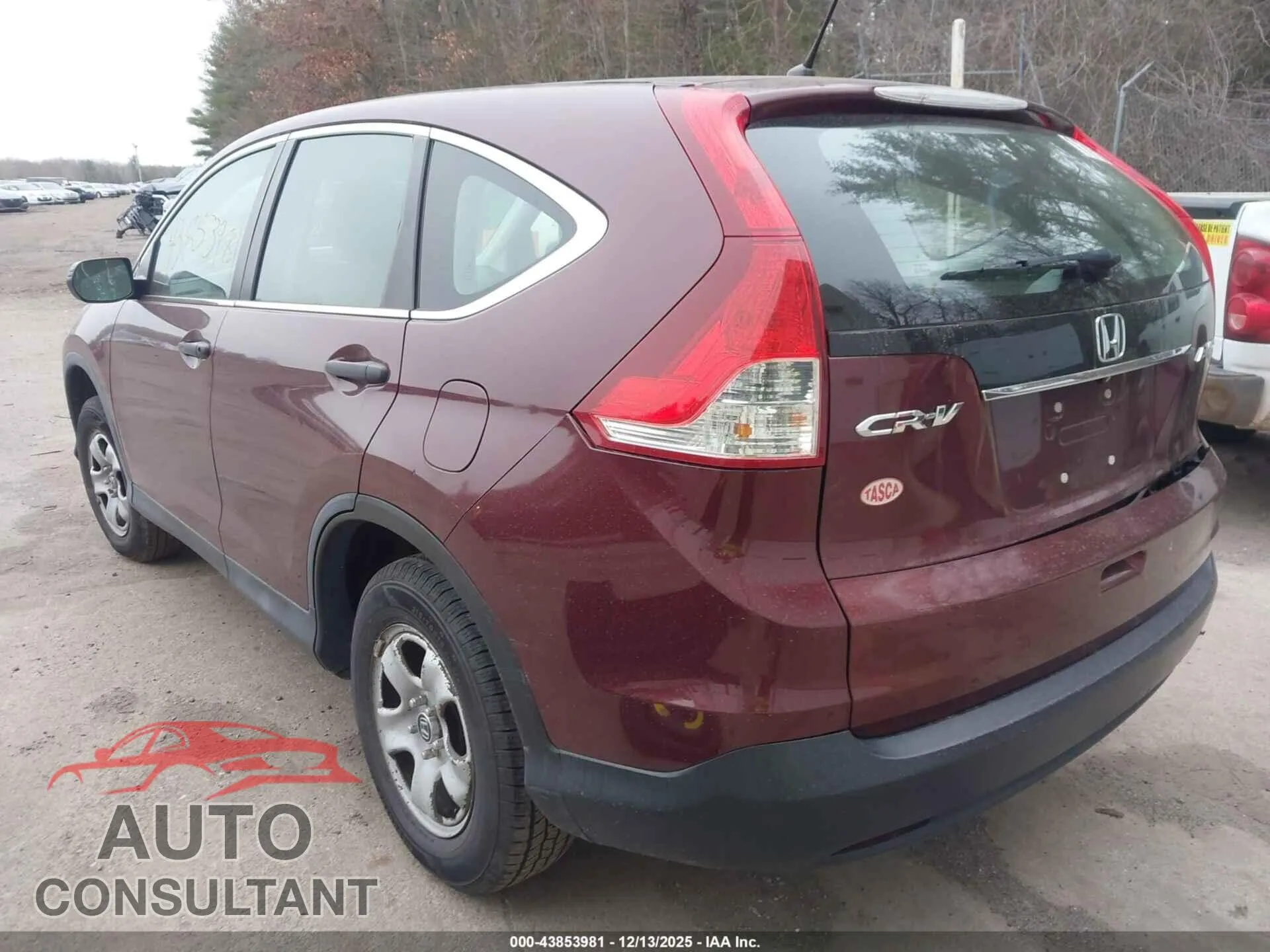 2014 HONDA CR-V Damaged VIN 5J6RM4H33EL010622 – side profile
