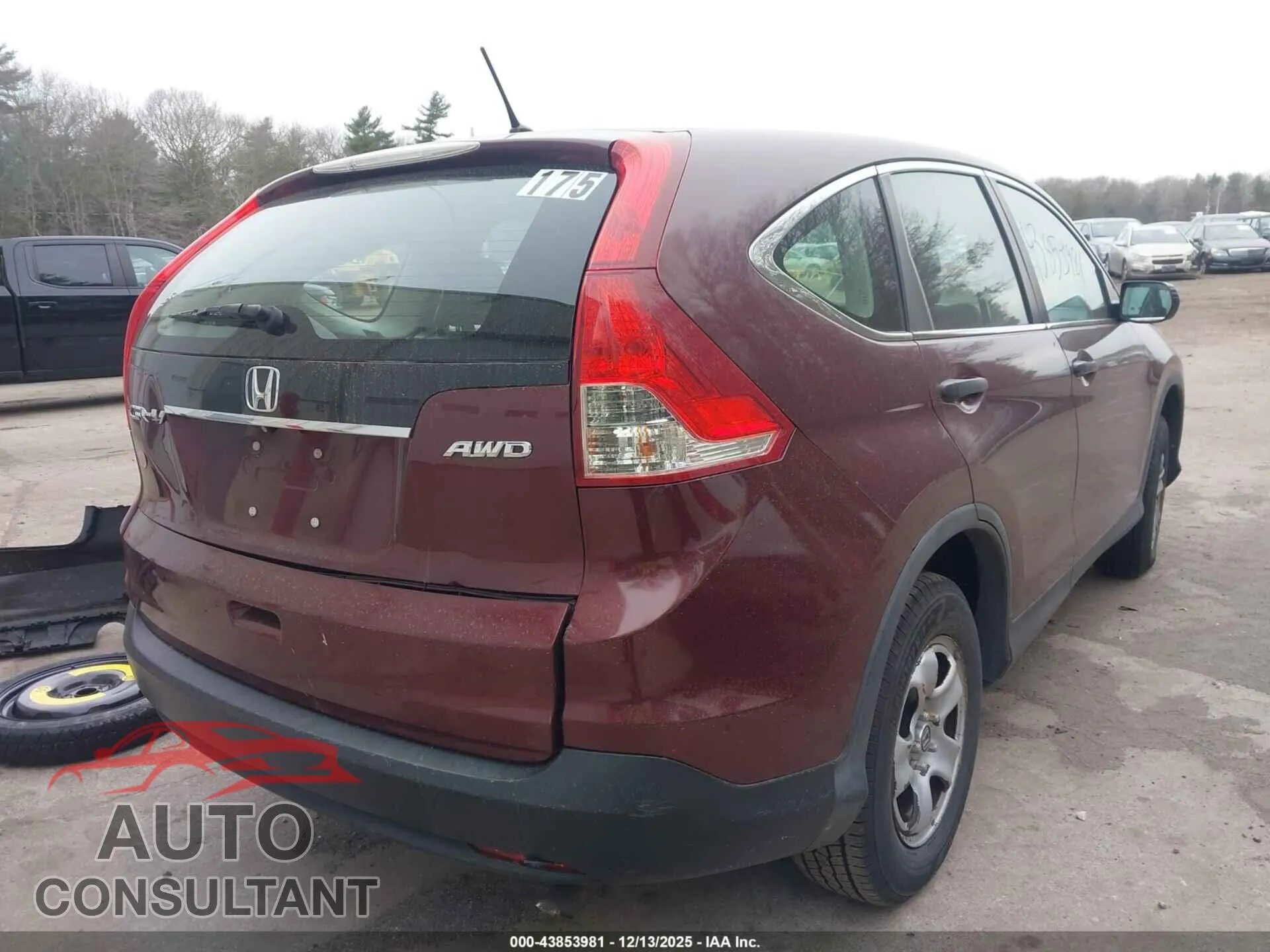 2014 HONDA CR-V Damaged VIN 5J6RM4H33EL010622 – dashboard