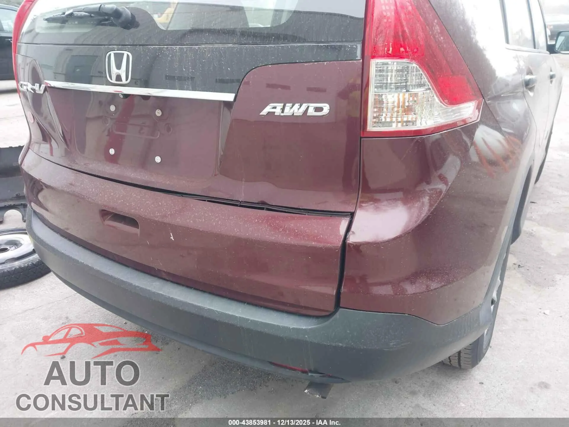 2014 HONDA CR-V Damaged VIN 5J6RM4H33EL010622 – engine bay