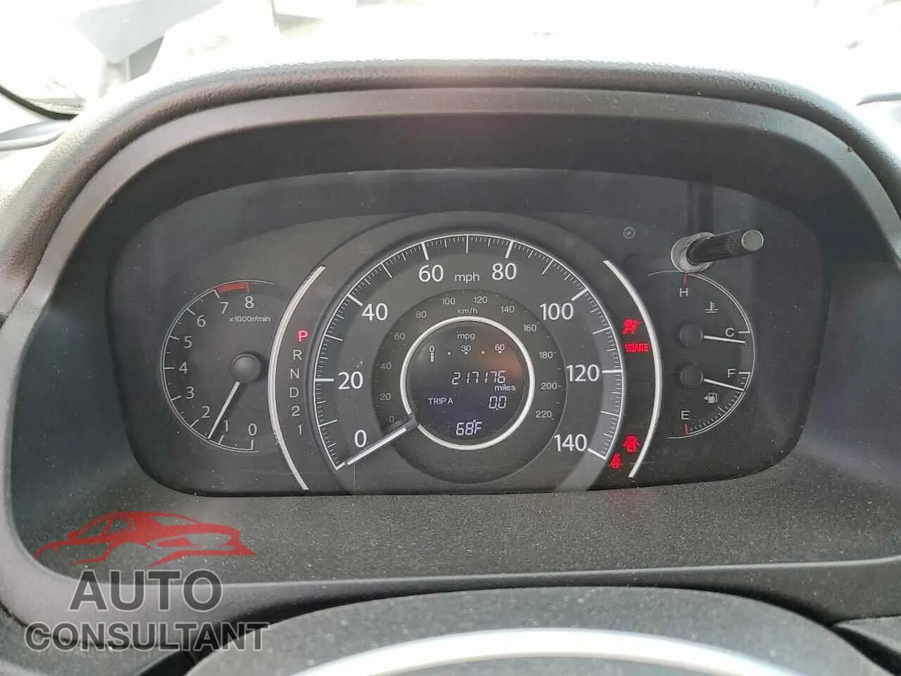 2012 HONDA CRV Damaged VIN 5J6RM4H36CL079933 – trunk area