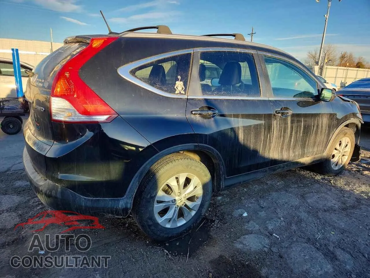 2014 HONDA CRV Damaged VIN 5J6RM4H7XEL063594 – side profile
