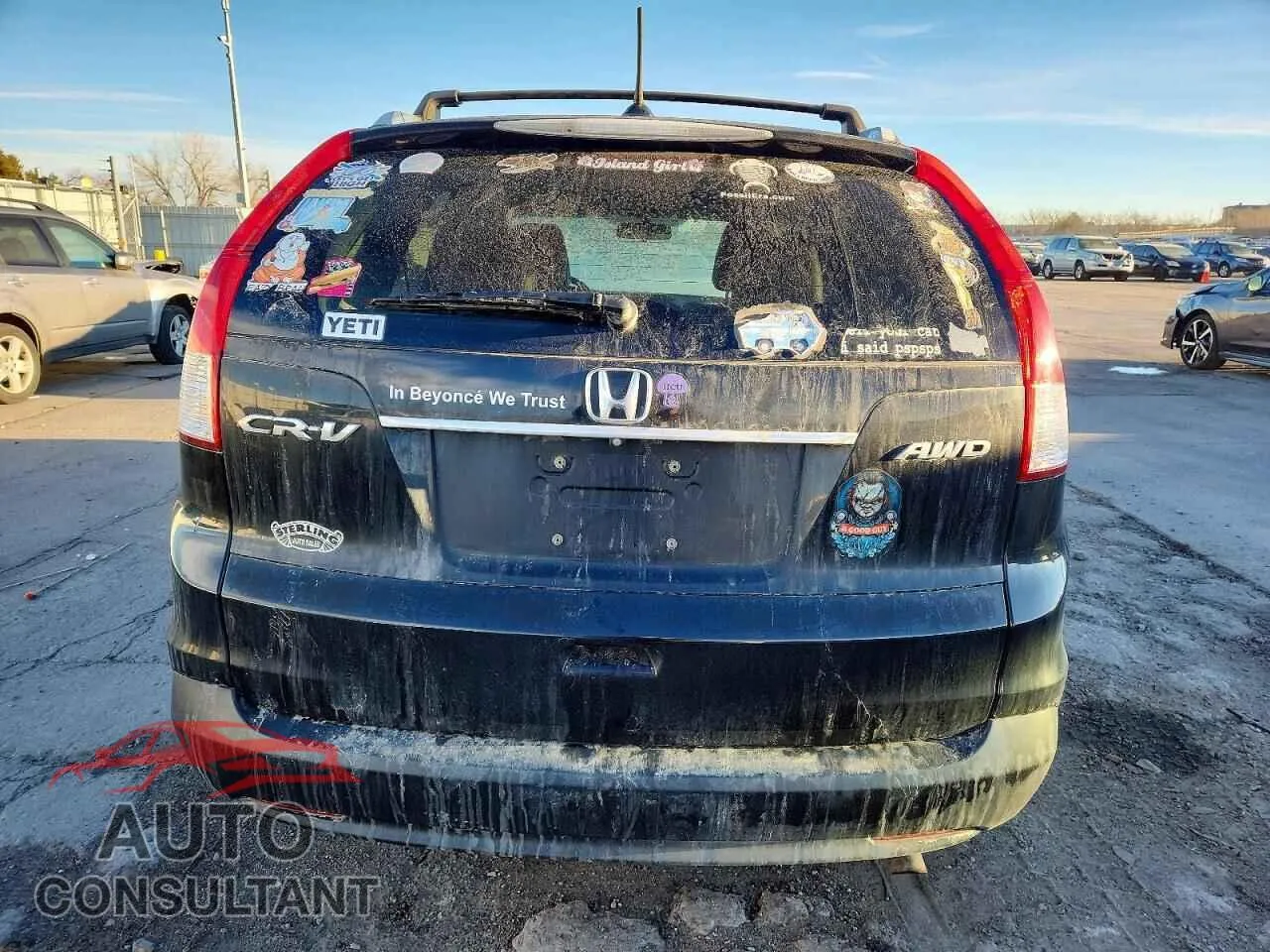 2014 HONDA CRV Damaged VIN 5J6RM4H7XEL063594 – engine bay
