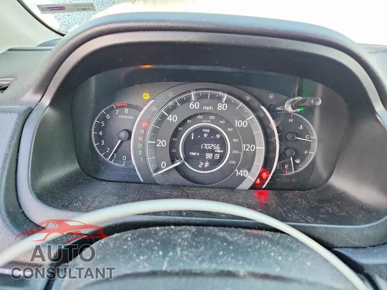 2014 HONDA CRV Damaged VIN 5J6RM4H7XEL063594 – trunk area