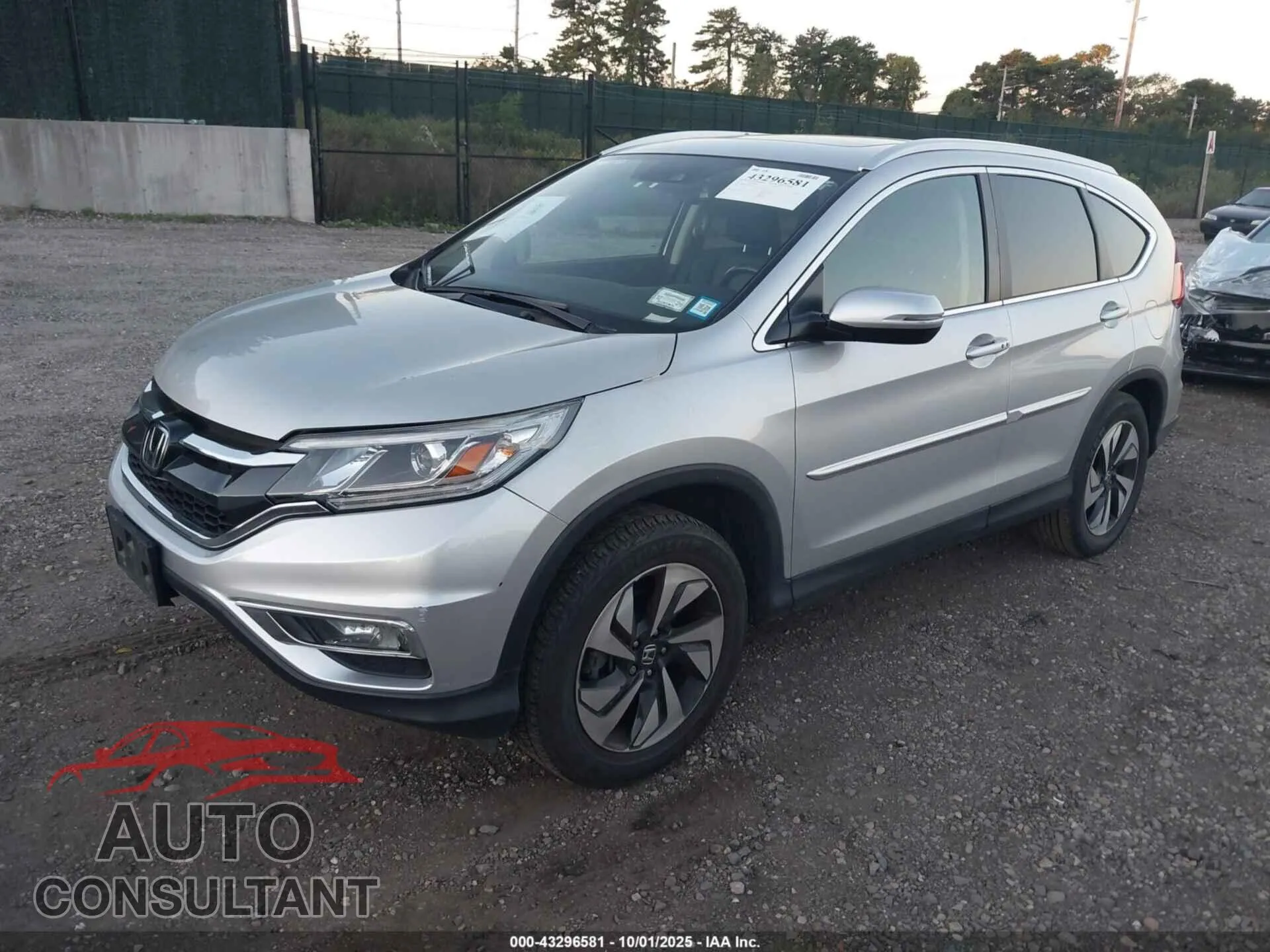 2015 HONDA CR-V Damaged VIN 5J6RM4H95FL109626 – rear exterior