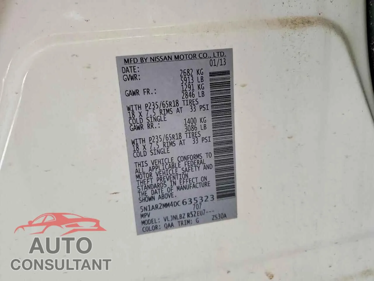 2013 NISSAN PATHFINDER Damaged VIN 5N1AR2MM4DC635323 – photo 13
