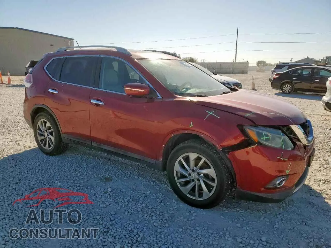 2014 NISSAN ROGUE Damaged VIN 5N1AT2MTXEC802133 – dashboard
