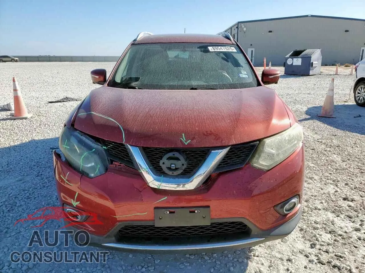 2014 NISSAN ROGUE Damaged VIN 5N1AT2MTXEC802133 – interior seats