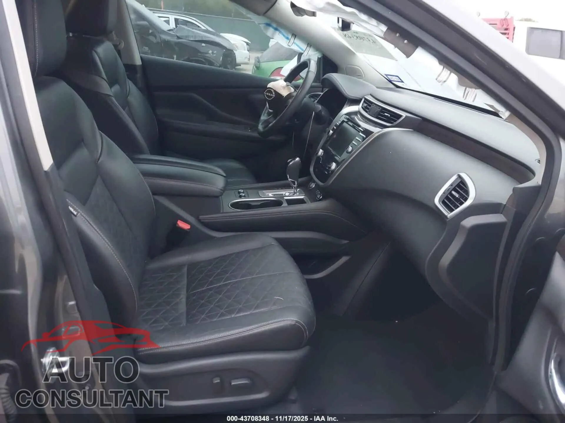 2023 NISSAN MURANO Damaged VIN 5N1AZ2DJ5PC100933 – interior seats
