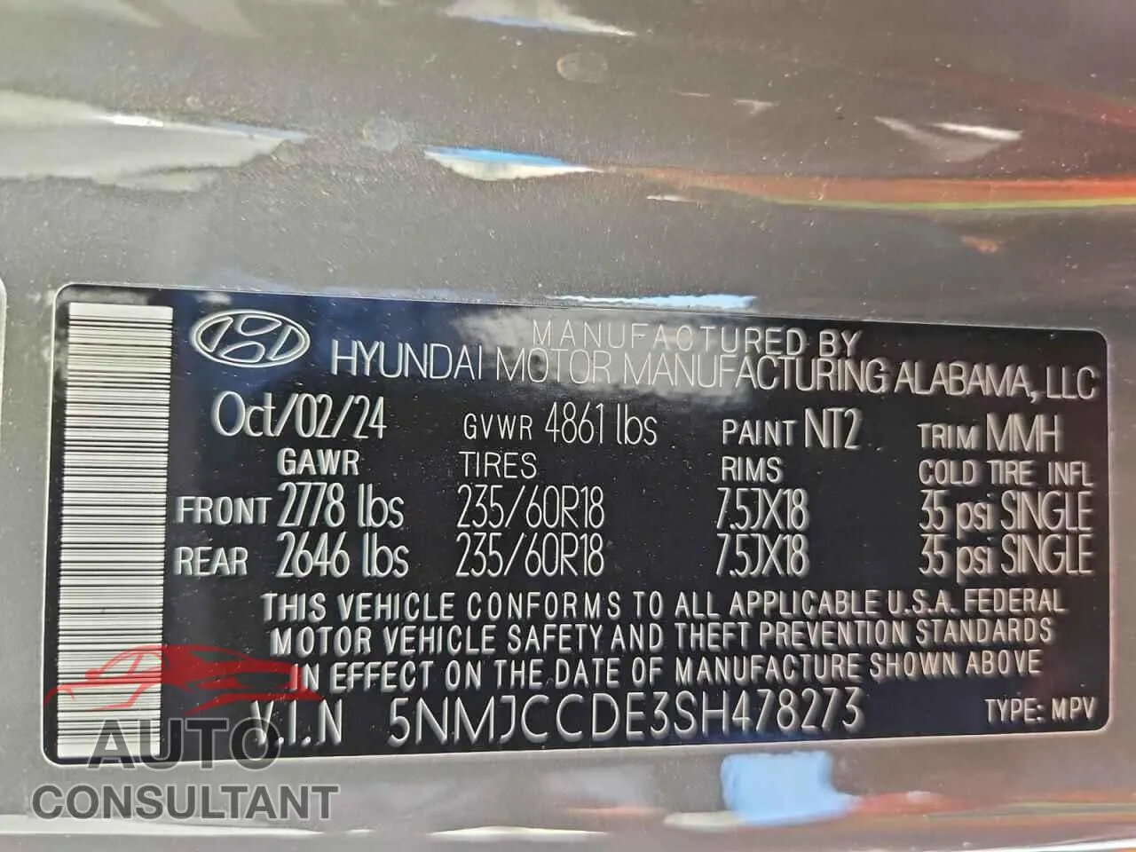 2025 HYUNDAI TUCSON Damaged VIN 5NMJCCDE3SH478273 – photo 14