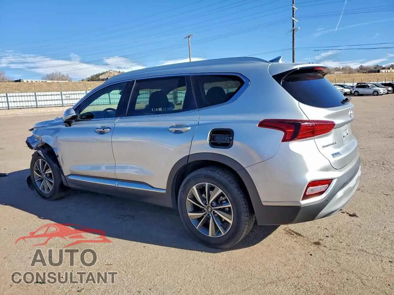 2019 HYUNDAI SANTA FE Damaged VIN 5NMS5CAD6KH007552 – rear exterior