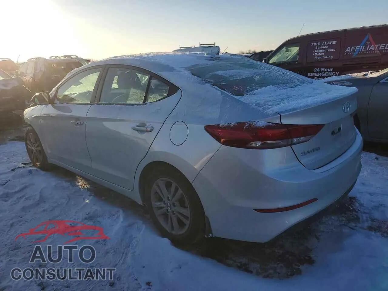2018 HYUNDAI ELANTRA Damaged VIN 5NPD84LF5JH372665 – rear exterior