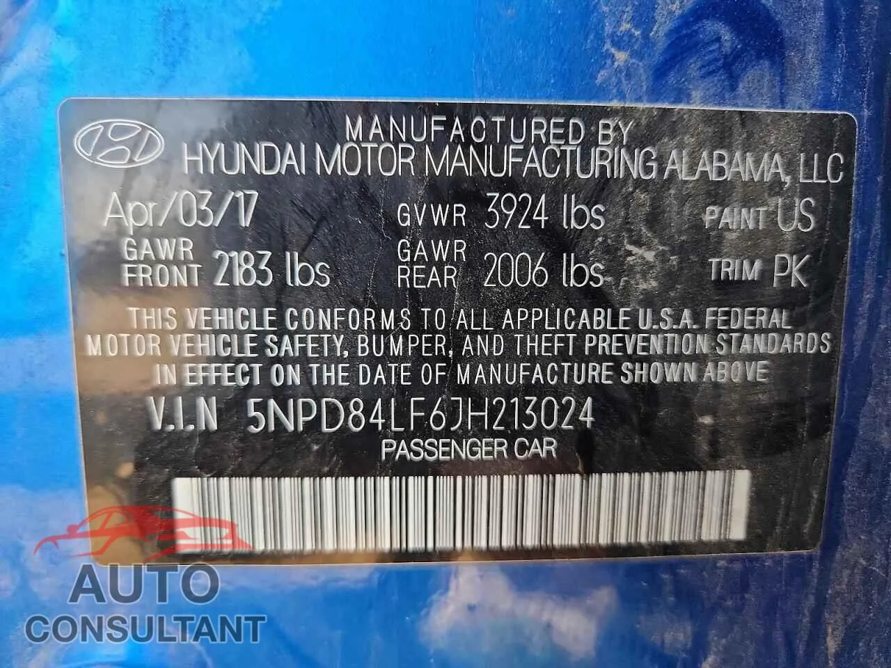 2018 HYUNDAI ELANTRA Damaged VIN 5NPD84LF6JH213024 – photo 12