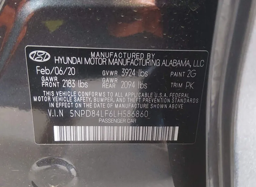 2020 HYUNDAI Elantra Used VIN 5NPD84LF6LH586860 – photo 18