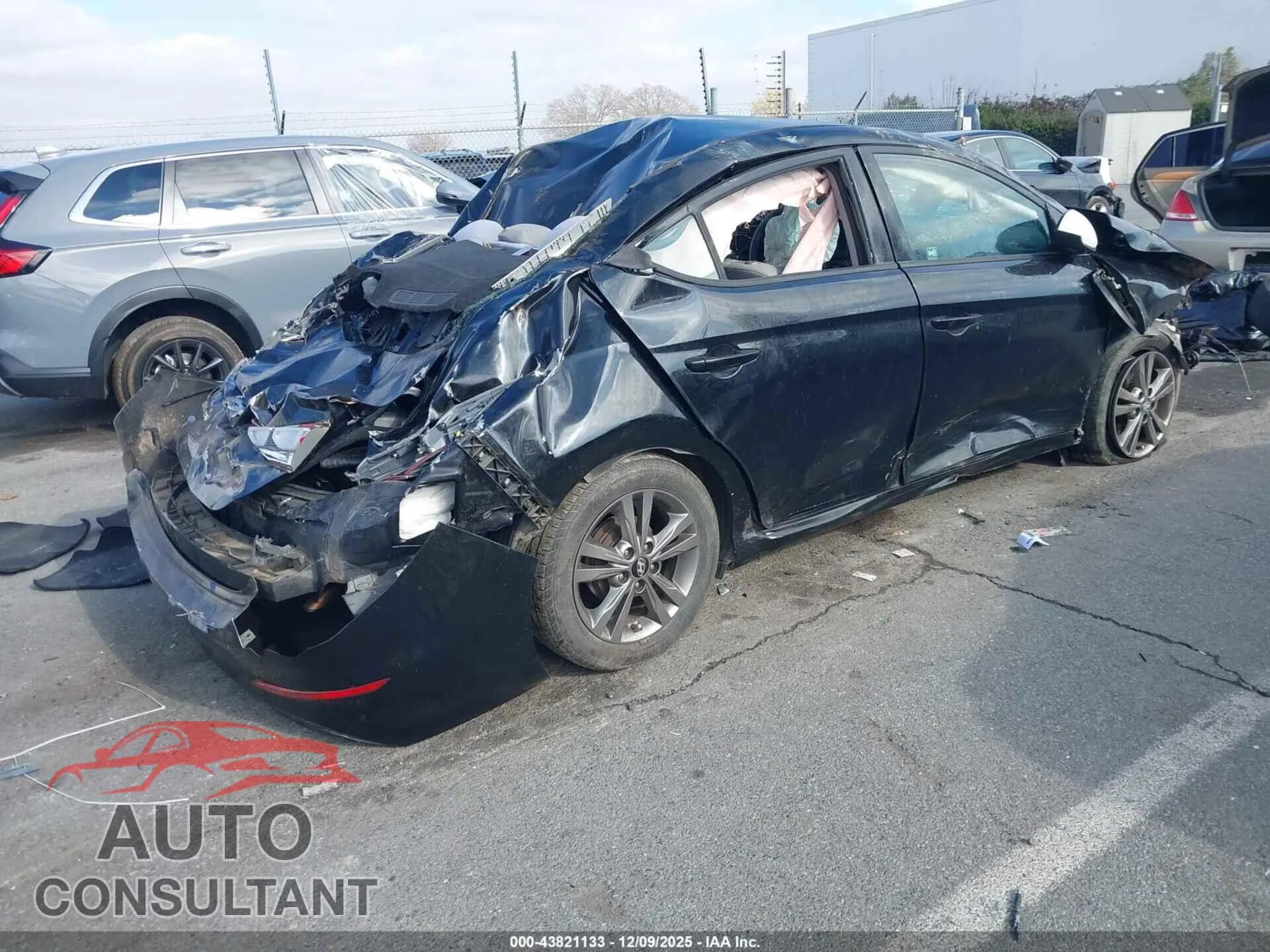 2017 HYUNDAI ELANTRA Damaged VIN 5NPD84LF8HH020173 – dashboard