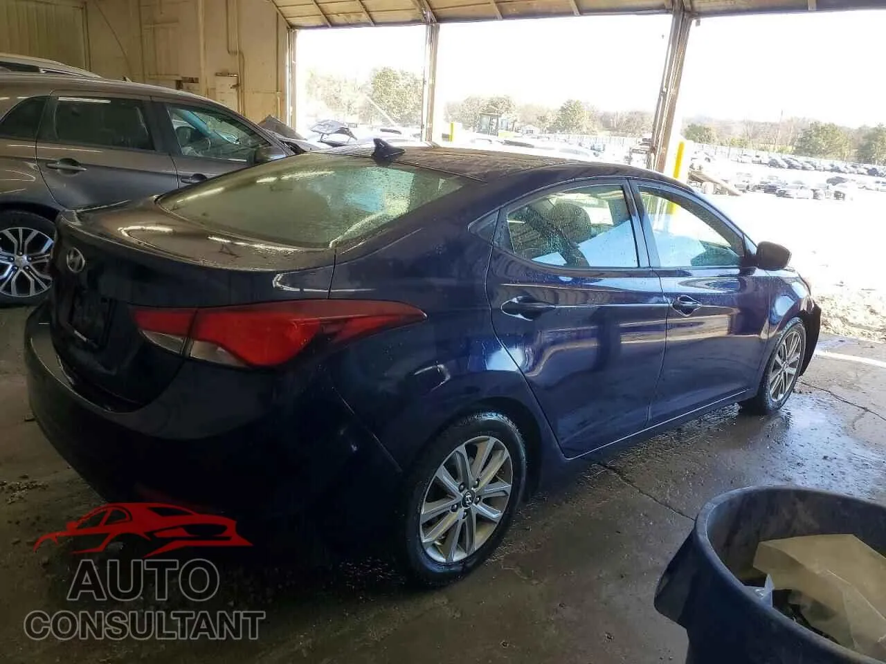 2014 HYUNDAI ELANTRA Damaged VIN 5NPDH4AE1EH484086 – side profile