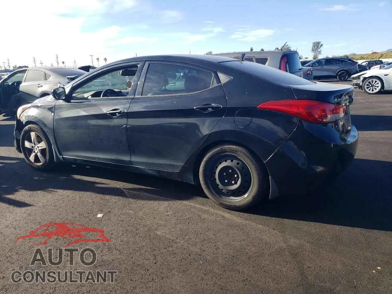 2013 HYUNDAI ELANTRA Damaged VIN 5NPDH4AE4DH375605 – rear exterior 2013 HYUNDAI ELANTRA Damaged VIN 5NPDH4AE4DH375605 – rear exterior