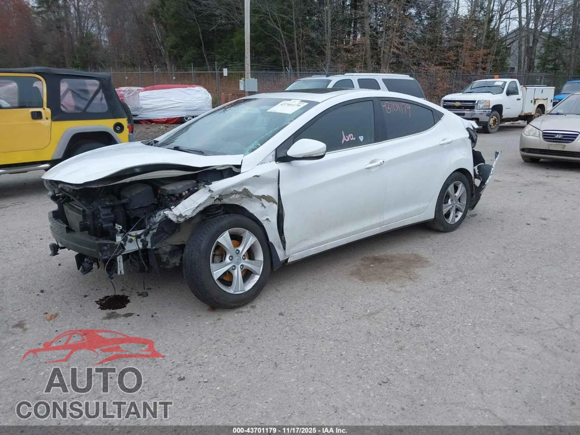 2016 HYUNDAI ELANTRA Damaged VIN 5NPDH4AE4GH681210 – rear exterior