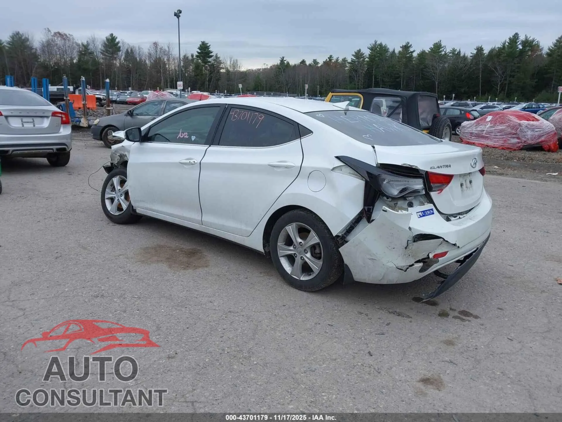 2016 HYUNDAI ELANTRA Damaged VIN 5NPDH4AE4GH681210 – side profile