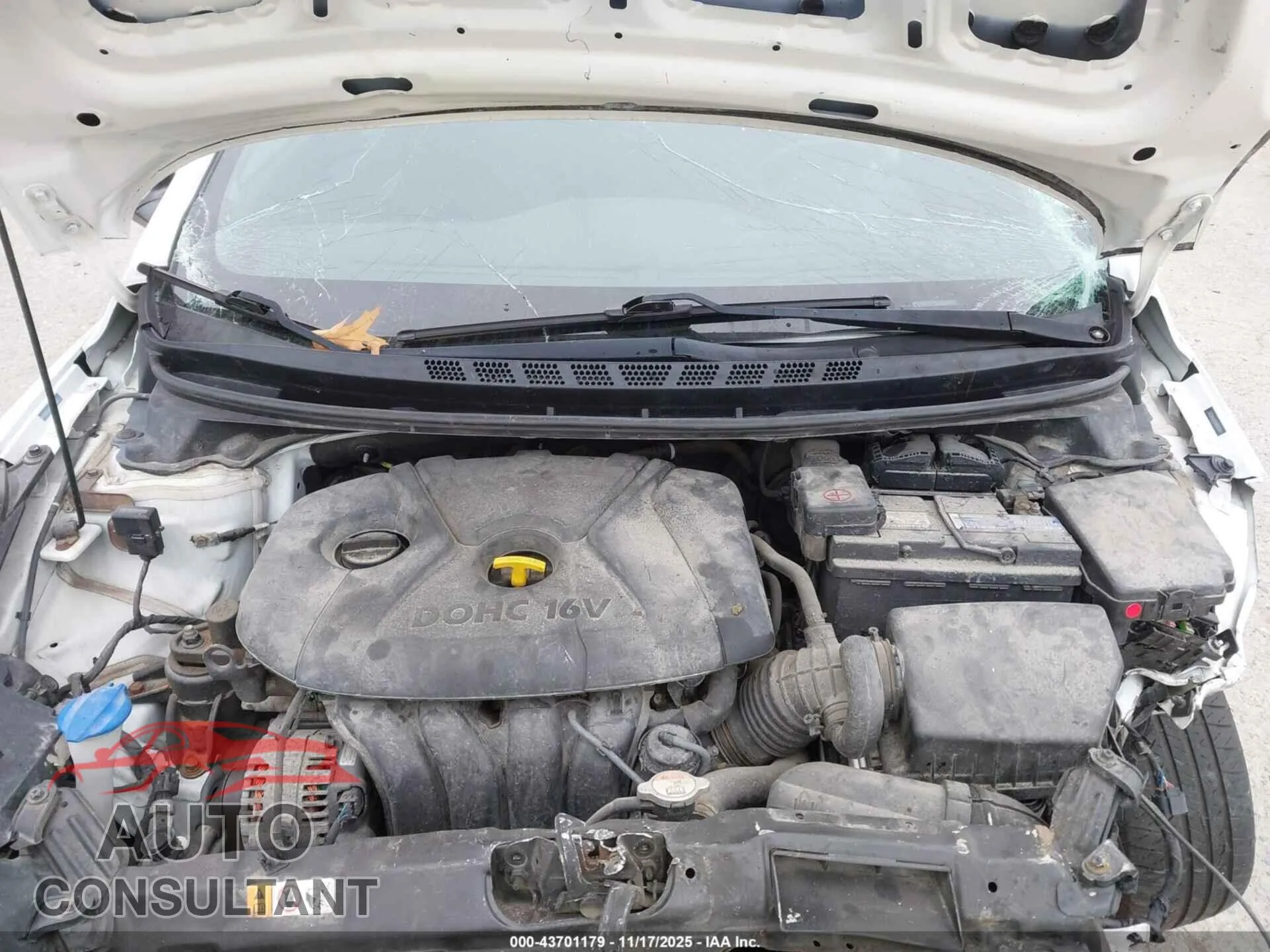 2016 HYUNDAI ELANTRA Damaged VIN 5NPDH4AE4GH681210 – odometer reading