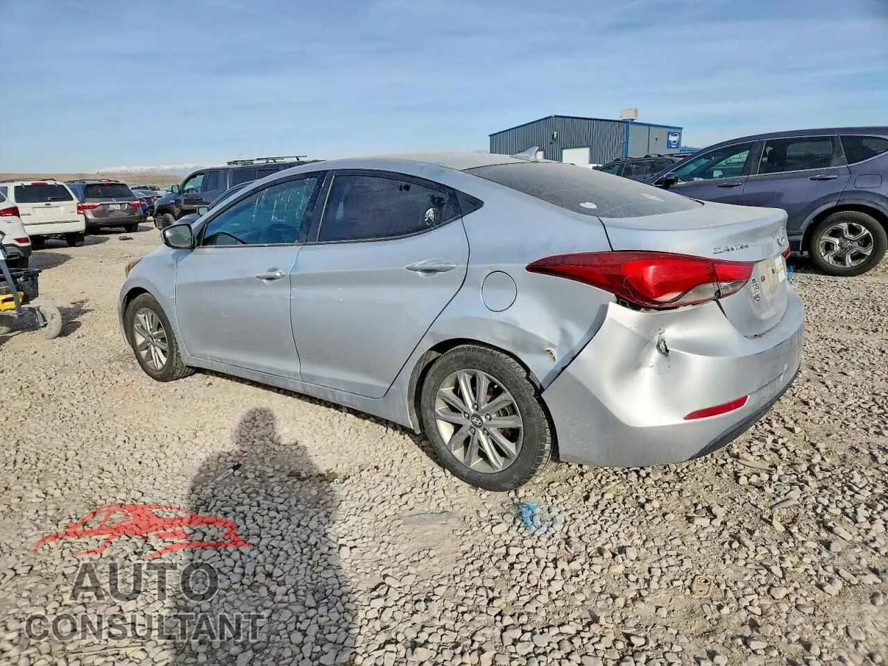 2014 HYUNDAI ELANTRA Damaged VIN 5NPDH4AEXEH506179 – rear exterior