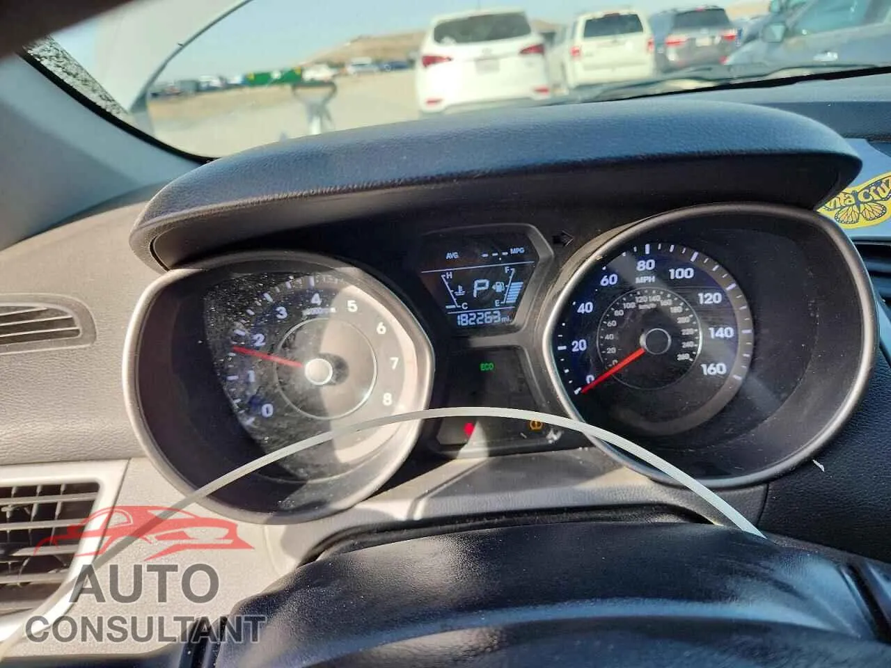 2014 HYUNDAI ELANTRA Damaged VIN 5NPDH4AEXEH506179 – trunk area