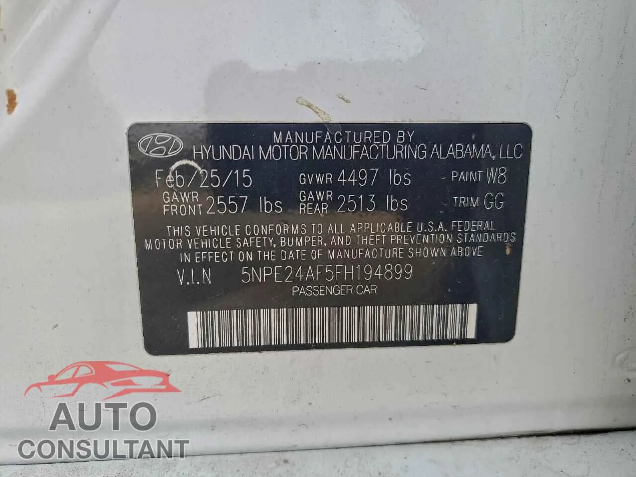 2015 HYUNDAI SONATA Damaged VIN 5NPE24AF5FH194899 – photo 13