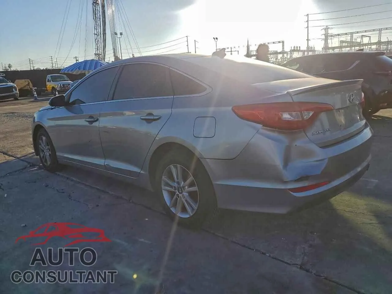 2015 HYUNDAI SONATA Damaged VIN 5NPE24AF8FH063014 – rear exterior