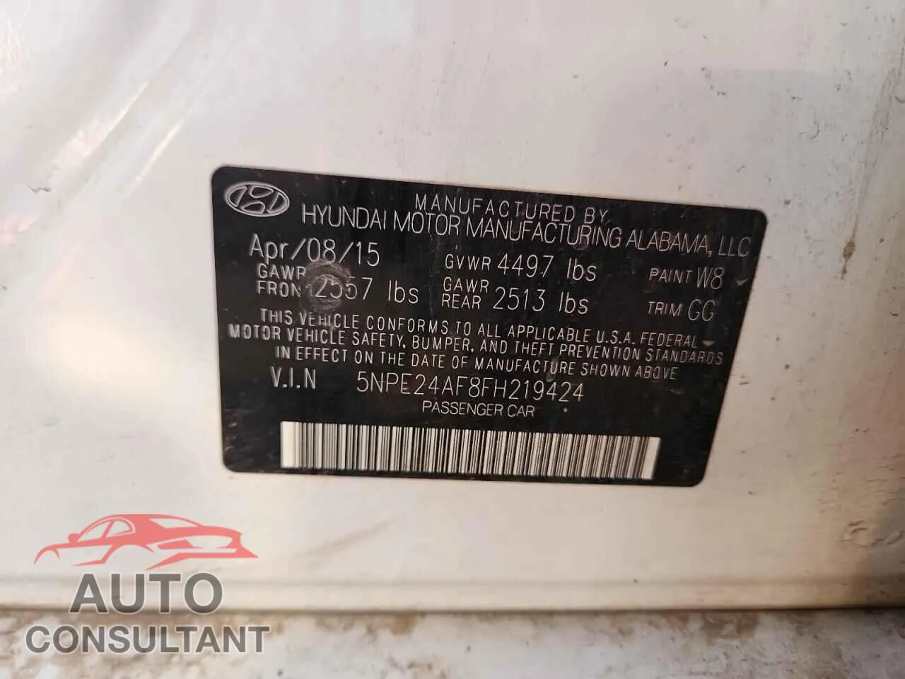 2015 HYUNDAI SONATA Damaged VIN 5NPE24AF8FH219424 – photo 12