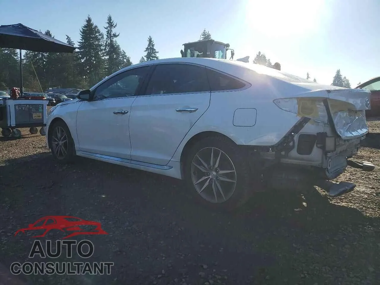 2015 HYUNDAI SONATA Damaged VIN 5NPE34AB9FH084481 – rear exterior