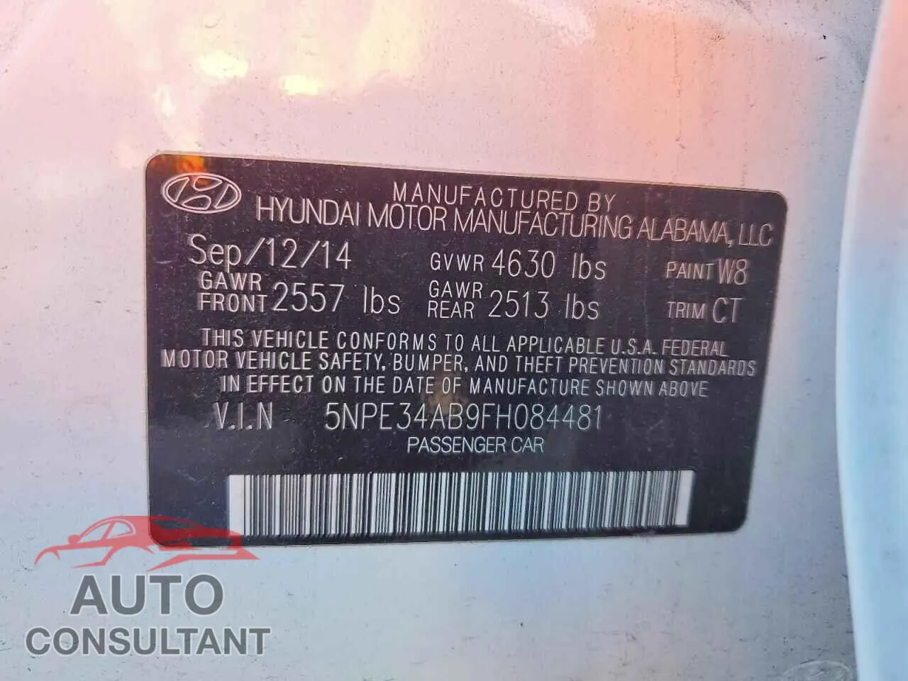 2015 HYUNDAI SONATA Damaged VIN 5NPE34AB9FH084481 – photo 13