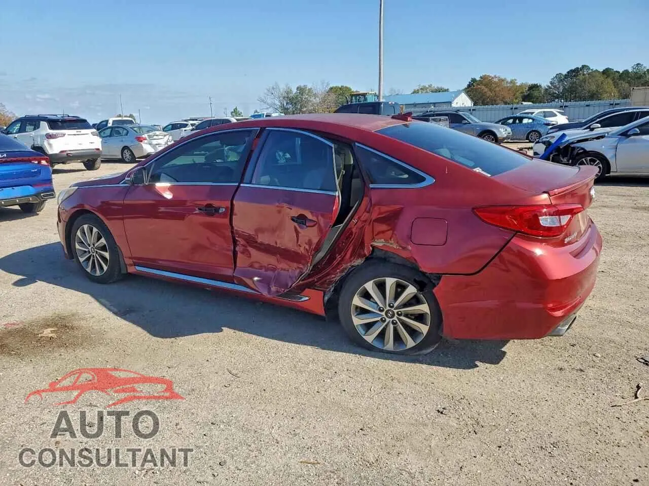 2016 HYUNDAI SONATA Damaged VIN 5NPE34AF7GH331209 – rear exterior