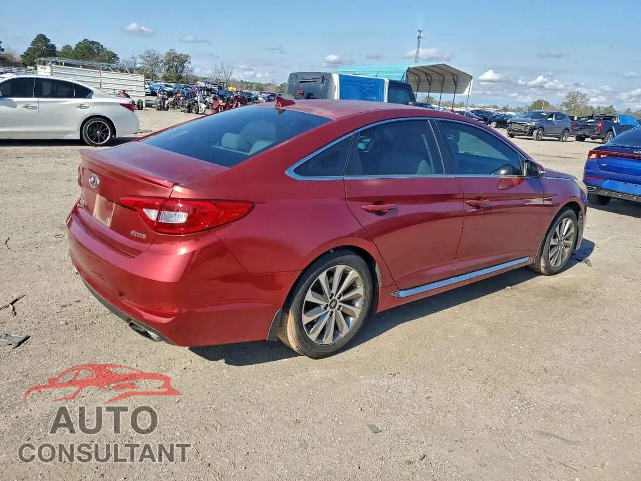 2016 HYUNDAI SONATA Damaged VIN 5NPE34AF7GH331209 – side profile