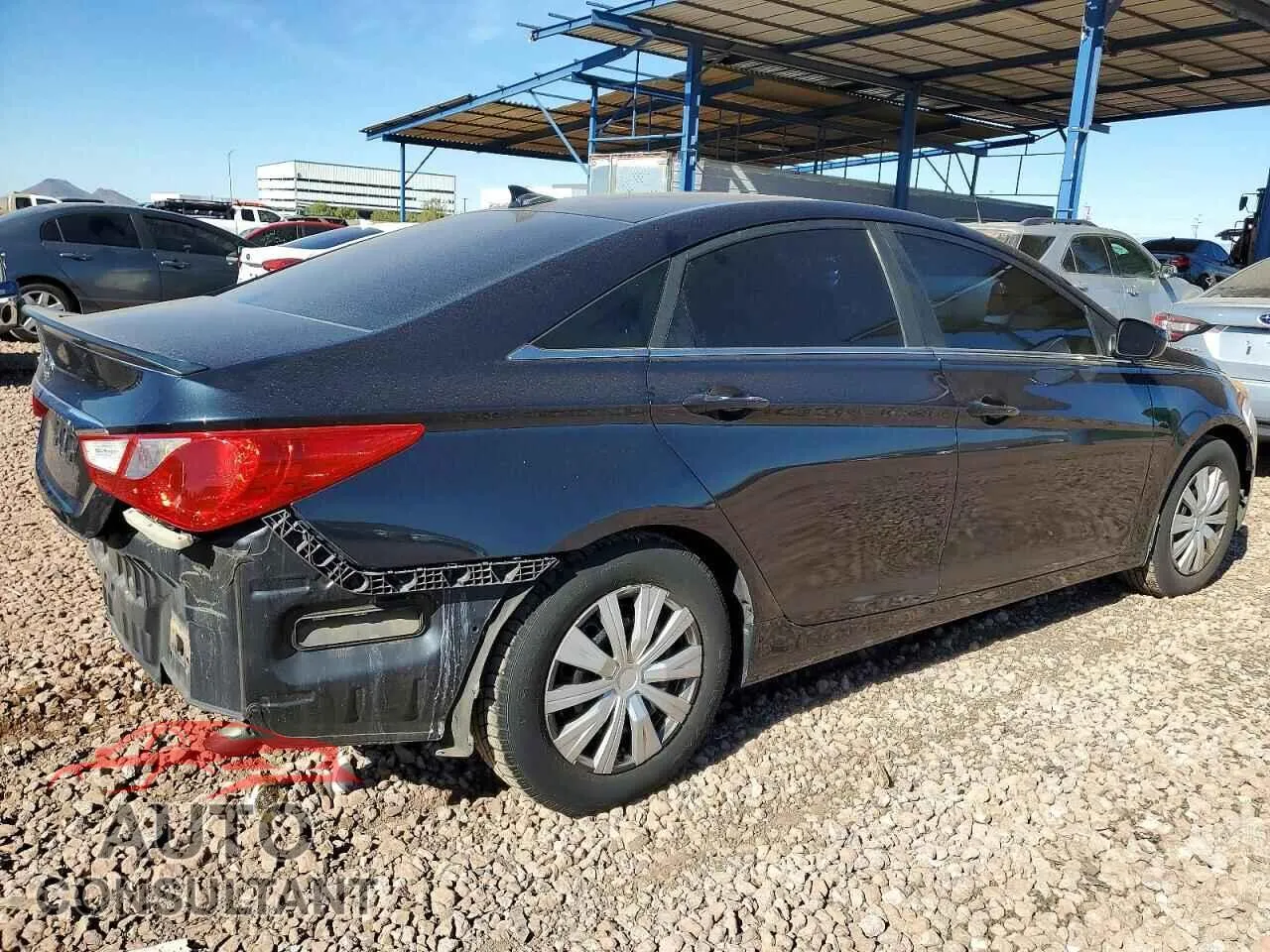 2013 HYUNDAI SONATA Damaged VIN 5NPEB4AC2DH616131 – side profile