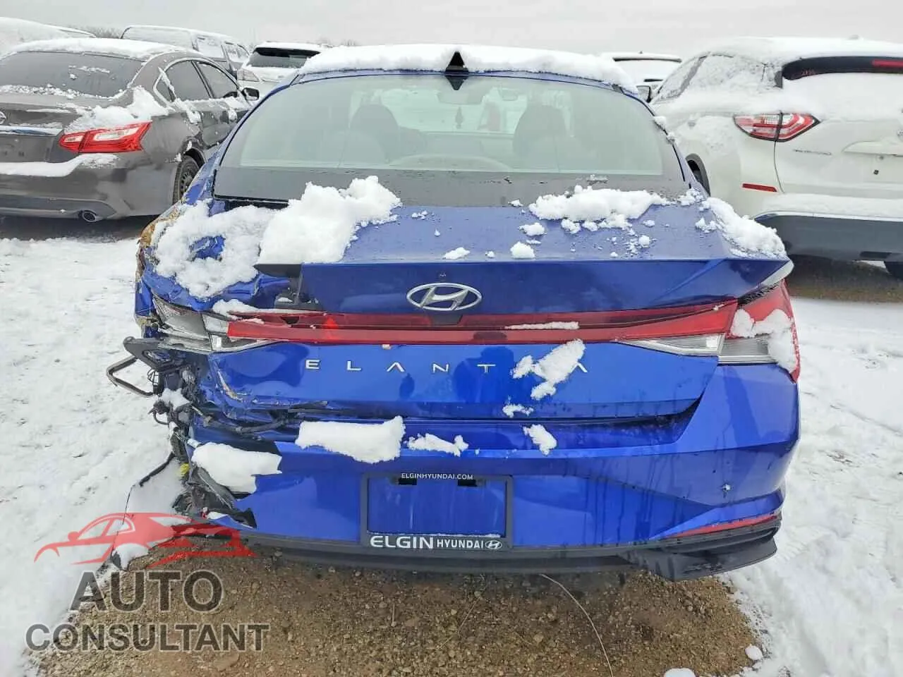 2022 HYUNDAI ELANTRA Damaged VIN 5NPLL4AG2NH082444 – engine bay