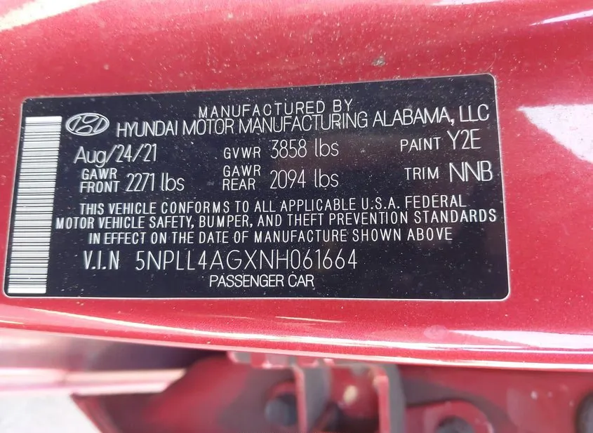 2022 HYUNDAI Elantra Used VIN 5NPLL4AGXNH061664 – photo 14