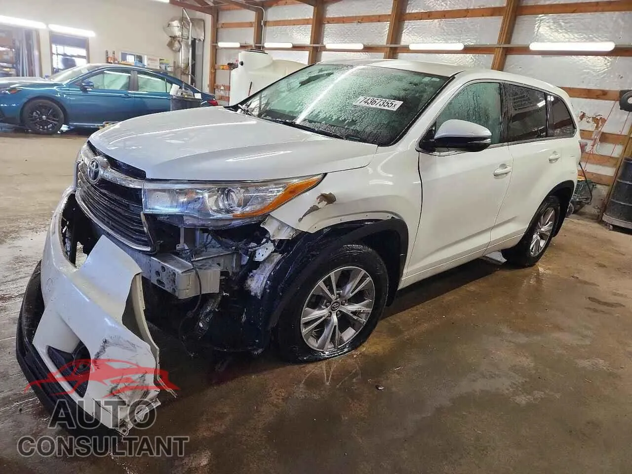 2016 TOYOTA HIGHLANDER VIN 5TDBKRFH8GS330075