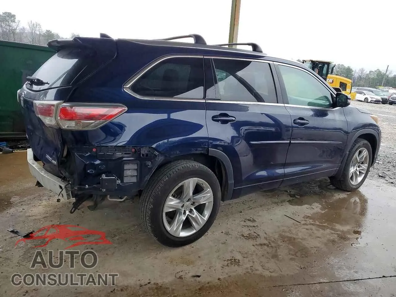 2014 TOYOTA HIGHLANDER Damaged VIN 5TDDKRFH7ES052985 – side profile