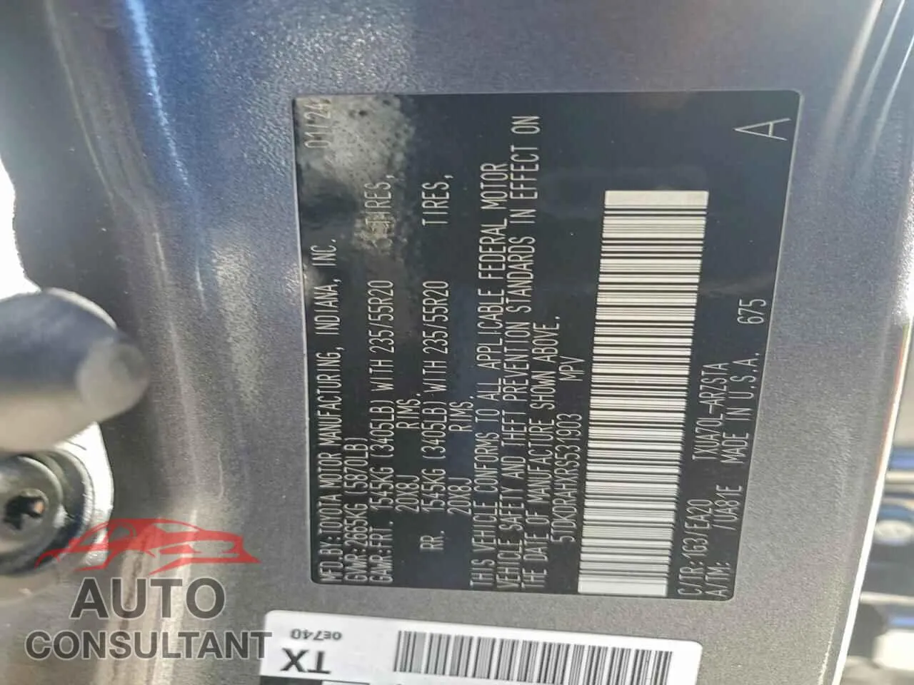 2024 TOYOTA HIGHLANDER Damaged VIN 5TDKDRAHXRS531903 – photo 13