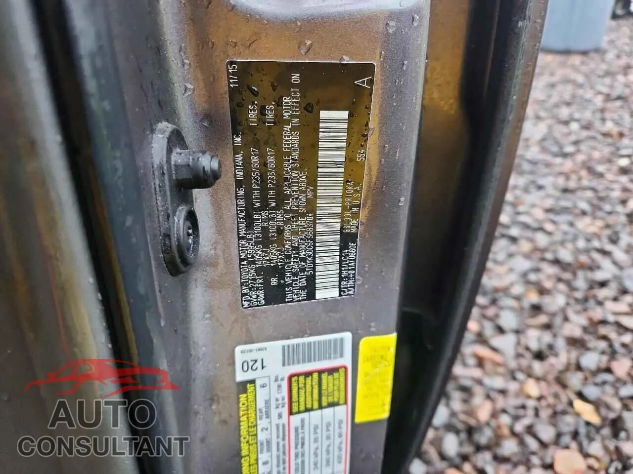 2015 TOYOTA All Models Damaged VIN 5TDYK3DC6FS683704 – photo 13