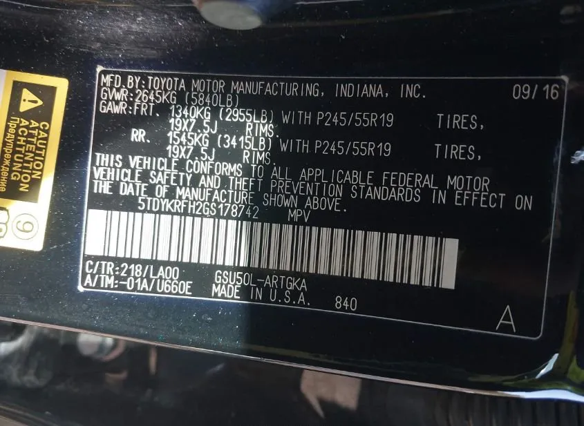 2016 TOYOTA Highlander Used VIN 5TDYKRFH2GS178742 – photo 12 2016 TOYOTA Highlander Used VIN 5TDYKRFH2GS178742 – photo 12