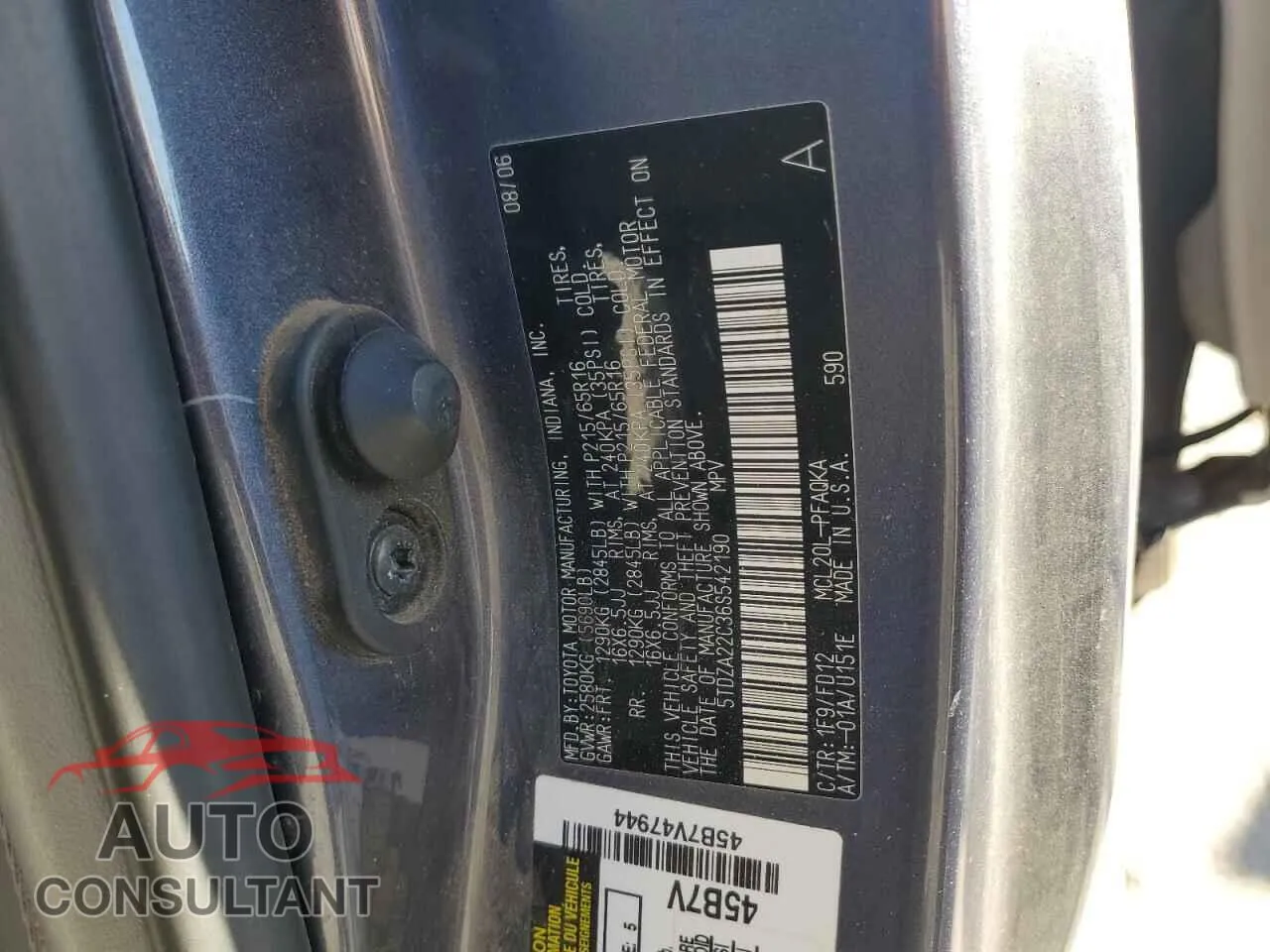 2006 TOYOTA All Models Damaged VIN 5TDZA22C36S542190 – photo 13