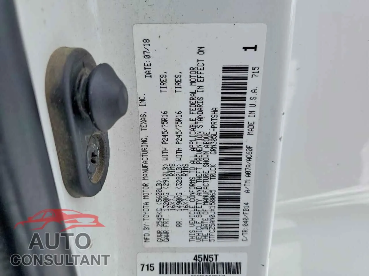 2018 TOYOTA TACOMA Damaged VIN 5TFCZ5AN0JX158065 – photo 12