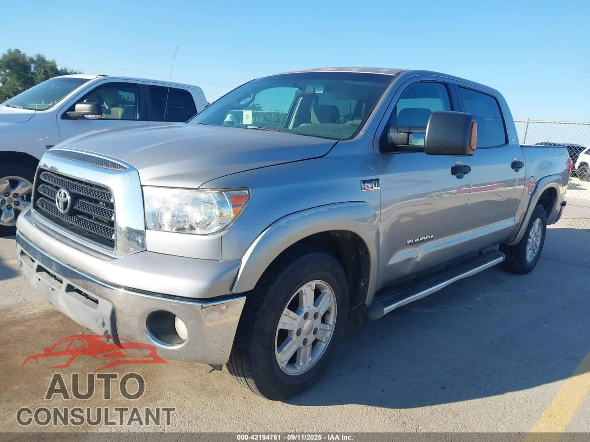 2008 TOYOTA TUNDRA Damaged VIN 5TFEV54158X052184 – rear exterior